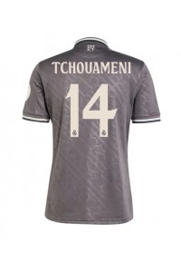 Real Madrid Aurelien Tchouameni #14 Jalkapallovaatteet Kolmaspaita 2024-25 Lyhythihainen